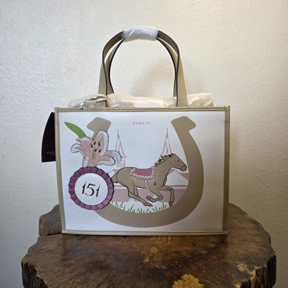 Radley London Kentucky Derby 151 Leather Satchel SS25 NWT - Picture 3 of 16
